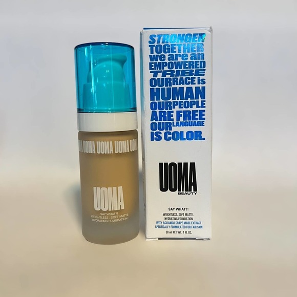 UOMA Say What Weightless Soft Matte Hydrating Foundation 1 oz Fair Lady T2N